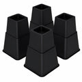AufuN Möbelheber-Set: Höhenverstellbare L-förmige Erhöhung für Bett, Sofa und Tisch (15cm und 10cm, 8 Stück)