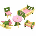 Holz Miniaturmöbel Set 1:12 - Baby Schlafzimmer Möbel Modelle