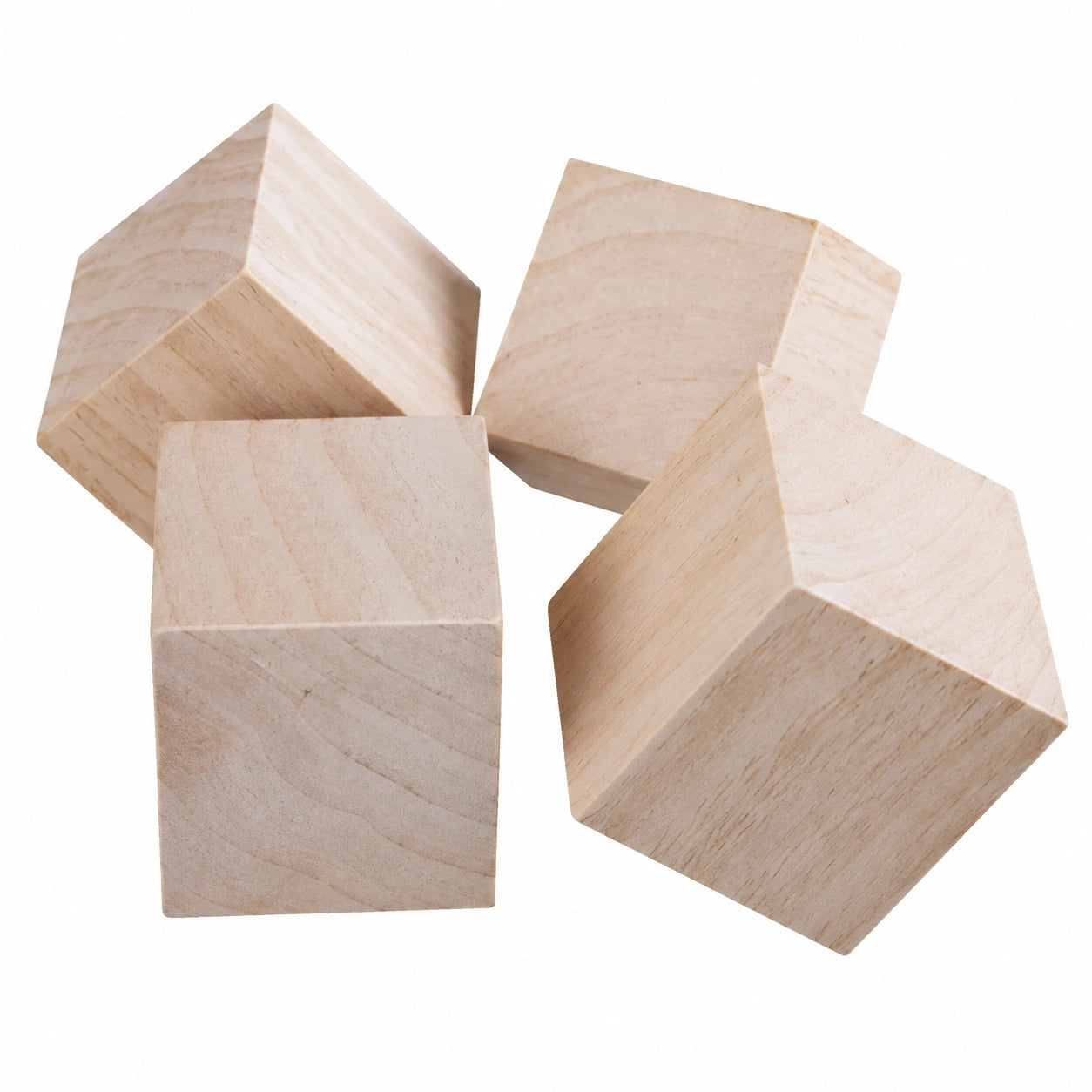 4er-Set Möbelerhöher 8x8 cm Holz, Bockfarbe, Möbel- und Betterhöher, 3 cm