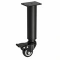Verstellbare Möbelfüße mit Rollen, 4er-Set, Schwarz, höhenverstellbar 31-45cm, ideal für Sofa, Bett, Schrank und Tisch
