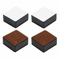 Höhenverstellbare Möbelfüße aus Kohlenstoffstahl, Selbstklebende Möbelheber für Sofas, Stühle, Tische und mehr, 3cm, 4er Set, Quadratisch, Schwarz