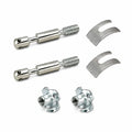 Möbelverbinder Set: 2X M6 x 50mm Schrauben, Halbmondmuttern und Einschlagmuttern
