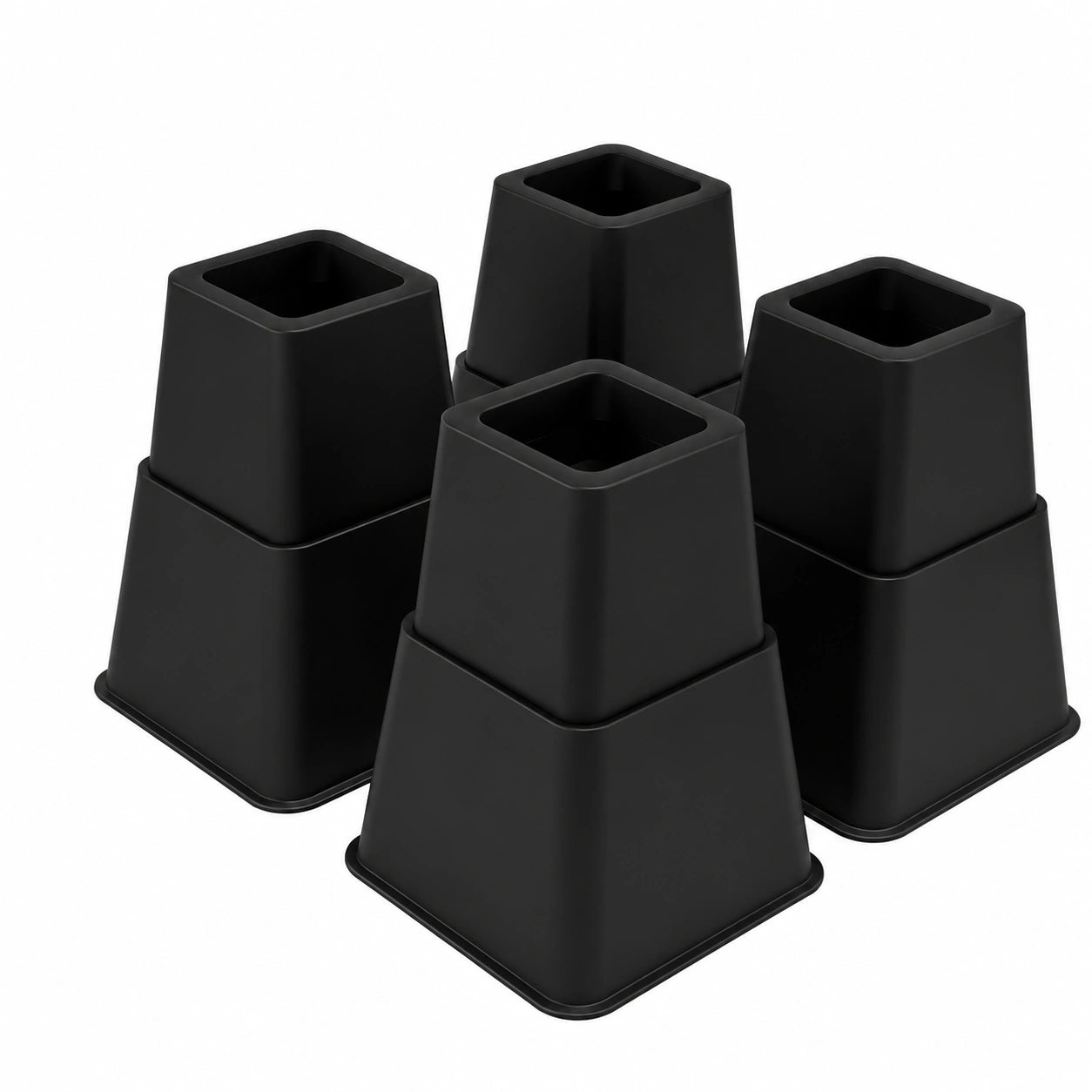 UISEBRT 8er Set Möbelerhöhung, 10cm & 15cm, für Bett, Tisch, Sofa, Stuhl, stabile Verlängerung, hohe Tragkraft