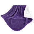 Wasserdichte Haustierdecke für Möbel, Weiche Sherpa Fleece für Hunde und Katzen, Waschbar und Wendemantel, Dunkelviolett 152x203cm